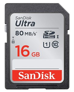 Карта памяти 16GB SD SanDisk 10015